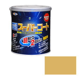 多用途 水性スーパーコート アサヒペン 塗料・オイル 水性塗料1 1.6L ベージュ