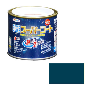 多用途 水性スーパーコート アサヒペン 塗料・オイル 水性塗料1 1/5L オーシャンブルー