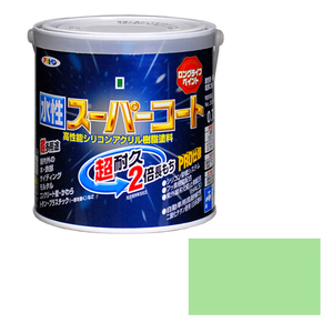 多用途 水性スーパーコート アサヒペン 塗料・オイル 水性塗料1 0.7Lパステルグリーン