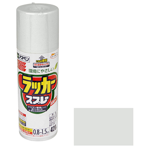 アスペンラッカースプレー アサヒペン 塗料・オイル スプレー塗料 420ml シルバグレー