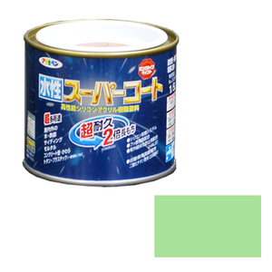 多用途 水性スーパーコート アサヒペン 塗料・オイル 水性塗料1 1/5Lパステルグリーン