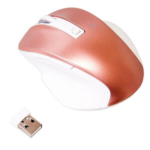 Digiote geo small size wireless 5 button BlueLED mouse pink MUS-RKF119P