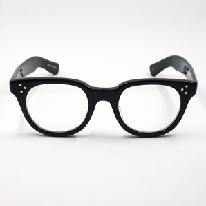 日本製 鯖江 眼鏡 フレーム 職人 ハンドメイド ボストン ウェリントン NO2 新品 ブラック 黒の画像4