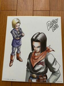 【激レア】ドラゴンボールＺ　人造人間17号&18号　色紙　鳥山明