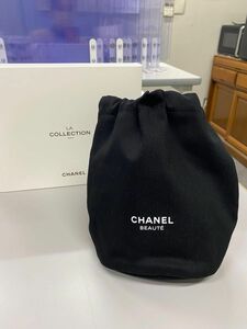 シャネル コスメ ノベルティ CHANEL ノマドポーチ ブラック 巾着