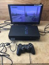 SONY PlayStation2 PS2 console SCPH-30000 controller set tested ソニー プレステ2 本体 コントローラ 動作確認済_画像1