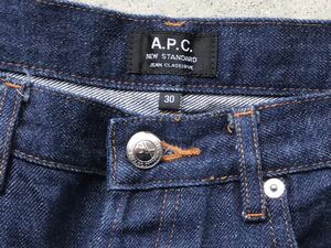 APC [NEW STANDARD] W30 アーペーセー メンズ ジーンズ セルビッチ デニムパンツ 赤耳 インディゴ