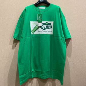 未使用品 SPIRALGIRL スパイラルガール sprite スプライト コカコーラ ロゴプリントTシャツ グリーン 蛍光緑 Mサイズ 