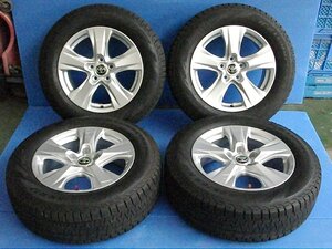 【H】トヨタ 50系 RAV4 前期 純正 17インチ 7.0J +35 5H PCD114.3 PIRELLI ICE ASIMMETRICO PLUS 225/65R17 2020年製 4本セット 80ハリアー