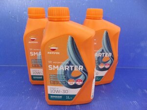 T【111】未使用 REPSOL レプソル MOTO SMARTER HMEOC 4T 10W30 1L 3本セット 2輪4サイクル用エンジンオイル