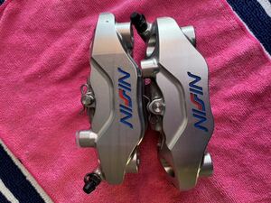 108 millimeter 4POT L.R side Brembo NISSIN caliper nisin records out of production rare Suzuka 8 hours front caliper 