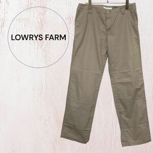 LOWRYSFARM ローリーズファーム　綿100 綿　ベージュ L パンツ ボトムス チノパン　カーゴパンツ　