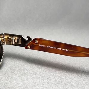 良品VINTAGE イタリア製【EMPORIO ARMANI/エンポリオアルマーニ】047-S フルリム ラウンド型 ボストン サングラス ヴィンテージ眼鏡の画像6