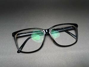 VINTAGE日本製【TRUSSARDI/トラサルディ】1309 フルリム ウェリントン型 眼鏡フレーム ブラック ヴィンテージ オールド サングラス
