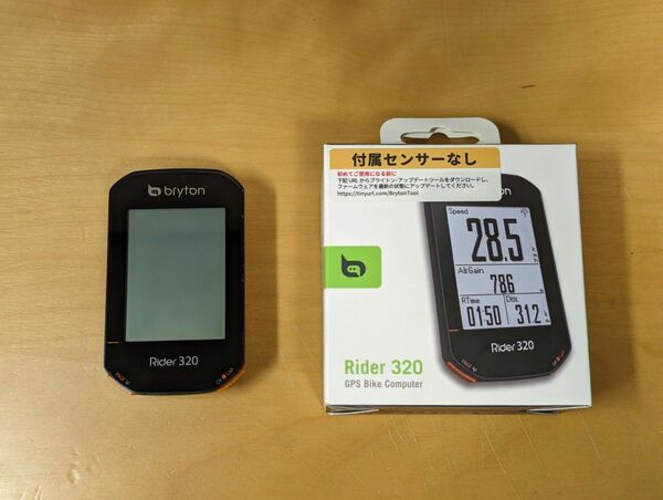 Bryton Rider320 ワイヤレスサイコン ケイデンスセンサーなし GPSサイクルコンピューター ブライトン