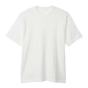 [ヘインズ] Tシャツ メンズ 半袖 SHIRO hanes 綿100% 丸胴仕様 白クルーネック Lサイズ