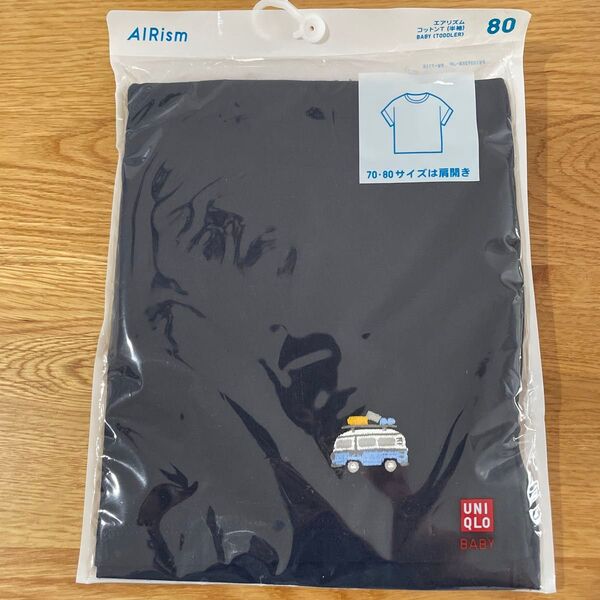 ユニクロ エアリズム コットンTシャツ 半袖 80cm