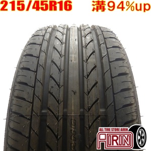 中古タイヤ 215/45r16 タイヤ NANKANG NOBLE SPORT NS－20 1本 単品 MR-S NSX インテグラ ポロ 中古 16インチ