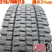 中古タイヤ 215/70R17.5 123/121J DUNLOP SP001 スタッドレスタイヤ 1本単品 コースター 中古 17.5インチ_画像1