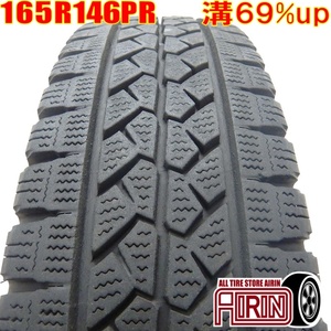 中古タイヤ 165r14 6PR スタッドレスタイヤ BRIDGESTONE BLIZZAK VL1 1本 単品 バネット ボンゴ デリカ 中古 14インチ