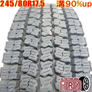 中古タイヤ 245/80R17.5 133/131J TOYO M919 スタッドレスタイヤ 1本単品 4トン 中古 17.5インチ