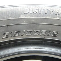 中古タイヤ 215/60r16 タイヤ DUNLOP ENASAVE EC202 1本 単品 エスティマ クラウン カムリ マークＸ 中古 16インチ_画像4