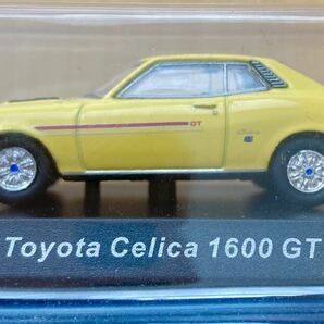 15台まとめて 大量 まとめ まとめて 京商 1/64 トヨタ セリカ 1600GT イエロー KYOSHO TOYOTA CELICA ジャンク タイヤ外れあり 1円〜の画像3