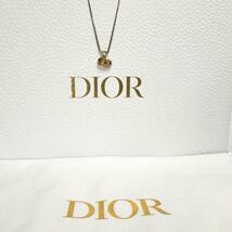 【鑑定済】Dior ディオール ネックレス ラインストーン CDロゴ ヴィンテージ ゴールド コスチュームジュエリー_画像3