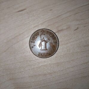 1971年 ガーンジー島 2ペンス硬貨