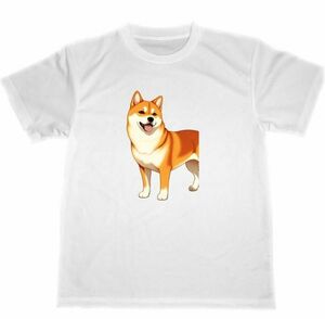 柴犬　ドライ　Tシャツ　イラスト　グッズ　ペット　犬　Shiba Inu dog T-shirt