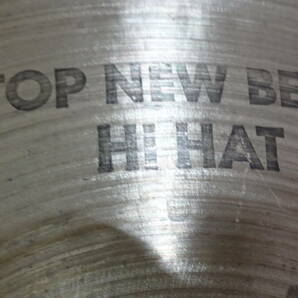 ① zildjian newbeat hihat 白抜き １４インチ 上下セットの画像3