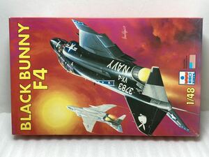 即決 ESCI ERTL 1/48 F4 Black Bunny 4092 ブラックバニー 未組立て イタリア製 1980年代 エッシー 当時物 希少 絶版