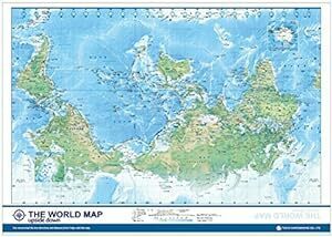 東京カートグラフィック THE ワールド マップ UpsideDown (逆さ地図) A2 MPU