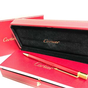 １円スタート　Cartier カルティエ ボールペン ツイスト式　must de cartier マスト　ドゥ　カルティエ　筆記用具　文房具