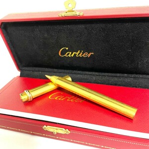 １円スタート カルティエ Cartier トリニティ キャップ式 ボールペン 筆記用具