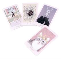 【新品未使用】マーガレットと猫のタロットカード　可愛いデザインカード_画像5