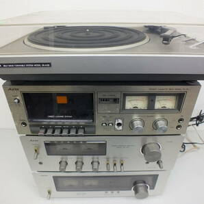Aurex オーディオ まとめ レコードプレイヤーSR-A130 カセットPC-X1 アンプ SB-130 チューナー ST-130 4点セット 部品取 激安1円スタートの画像1
