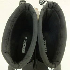 新品 MOZ モズ 黒 24.5cm LL レディースブーツ 撥水加工 ウィンターブーツ スノーブーツ ショート丈 靴 激安1円スタートの画像3