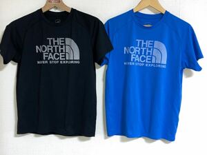 THE NORTH FACE ドライTシャツ 半袖Tシャツ ロゴ 入り Sサイズ ２枚セット