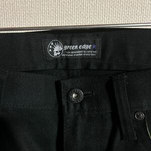 グリーンエッジ★green edge★タイトフィットスリムストレートパンツ★新古品★ Mサイズ★パンク、サイコビリー、クリームソーダ好きな方