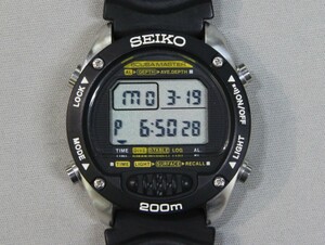 SEIKO SCUBA MASTER ダイバー200m防水　ケースベルト新品同様　フルオリジナル品です　M705-5A00