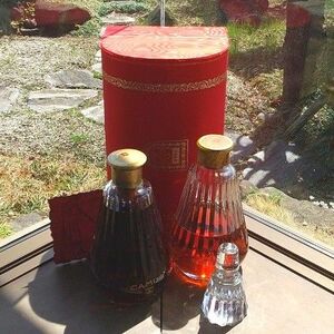 CAMUS CARAFE 2本〈Baccarat Crystal Bottle★ガラス栓＆グッズカード＆専用箱ワンセット付〉未開栓