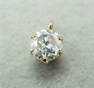 ▲天然ダイヤモンド 最高級 0.32ct K18 0.13g ペンダントトップ 宝石 ジュエリー jewelry