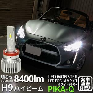 ダイハツ コペン (LA400K) 対応 LED MONSTER L8400 ハイビームランプキット 8400lm ホワイト 6300K H9 15-A-1