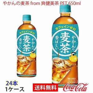 即決 やかんの麦茶 from 爽健美茶 PET 650ml 1ケース 24本 (ccw-4902102141222-1f)