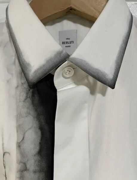 Berluti ベルルッティ 新品 半袖シャツ ペイントシャツ メンズ サイズX 1895 クリス期