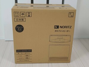 【新品】【未開封品】NORITZ ガスファンヒーター GFH - 4005S - W5 スノーホワイト プロパンガス (LPガス) 用 木造10畳