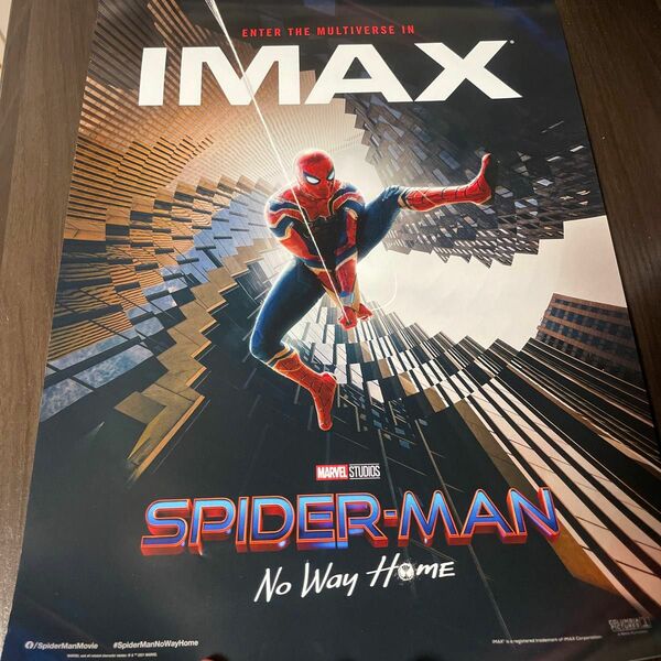 スパイダーマン　限定ポスター　劇場版限定　ノーウェイホーム　NOWAYHOME IMAX 映画館でしか貰えません！　MARVEL