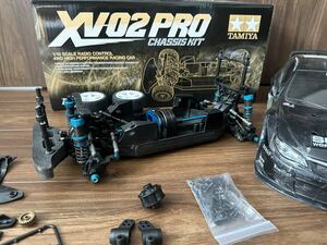 TAMIYA XV02PROシャーシ 中古タミヤ ラリータミチャレタミグラドリフト