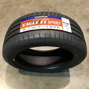 収納袋付 送料無料 新品 2本セット (MP0258.8) 225/45R17 94W GOODYEAR EAG F1 SPORT XL FP 2020年以降製造 225/45/17 夏タイヤ,